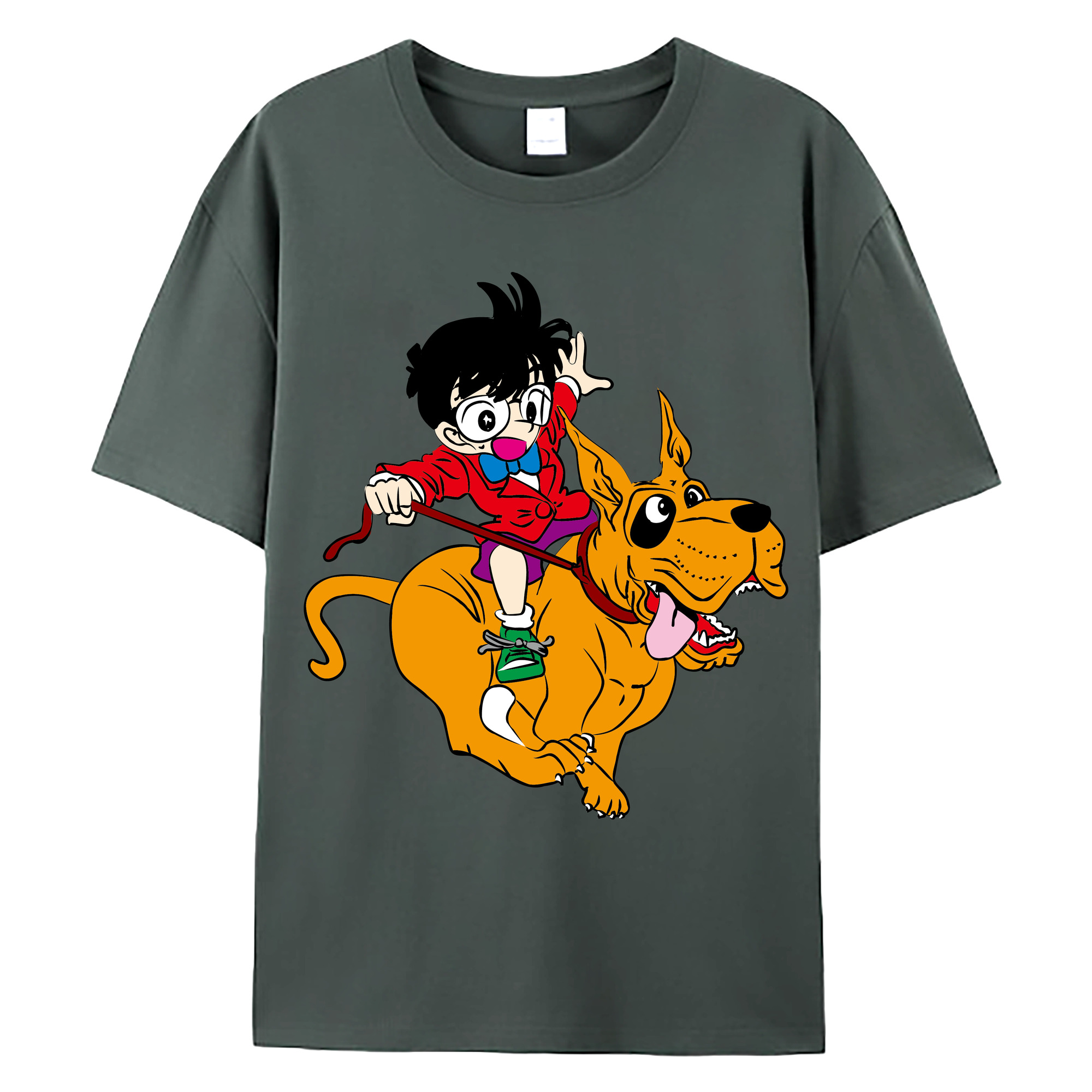 （画像用） 名探偵コナン 江戸川 コナン Detective Conan Conan Edogawa 綿100％ メンズ半袖Tシャツ｜肌触りやわらか＆通気性